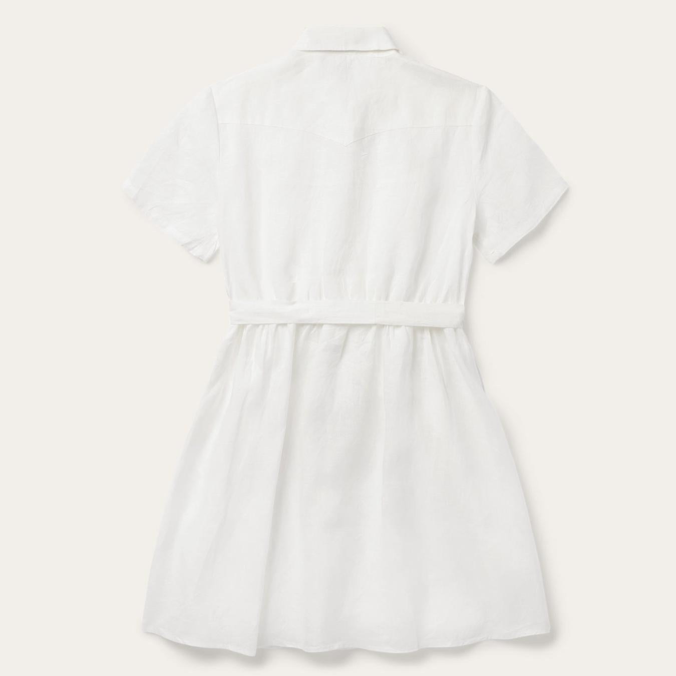 Women Mini | Stetson White Linen Shirt Dress White