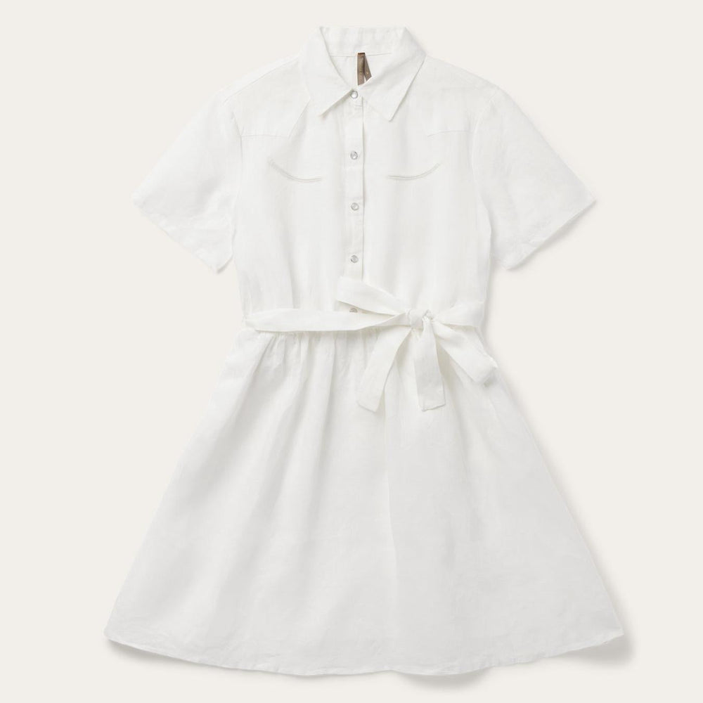 Women Mini | Stetson White Linen Shirt Dress White