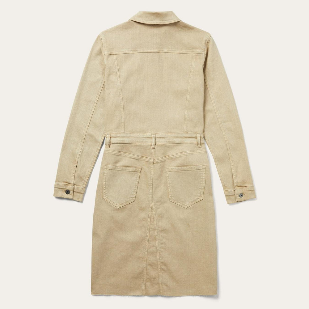 Women Mini | Stetson Workwear Inspired Shirt Dress Tan