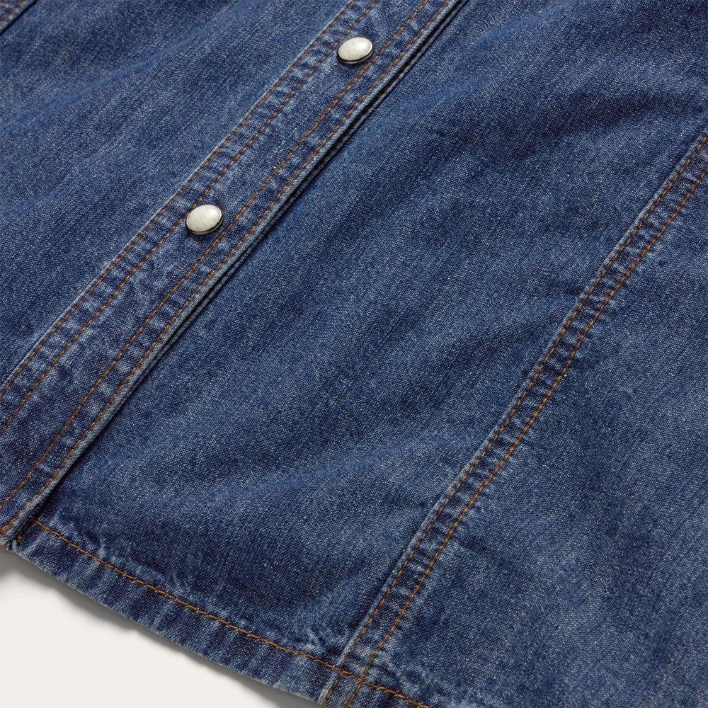 Women Shirt Dresses | Stetson Dark Blue Denim Shirt Dress Blue