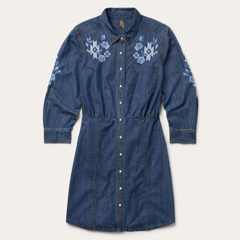 Women Shirt Dresses | Stetson Dark Blue Denim Shirt Dress Blue