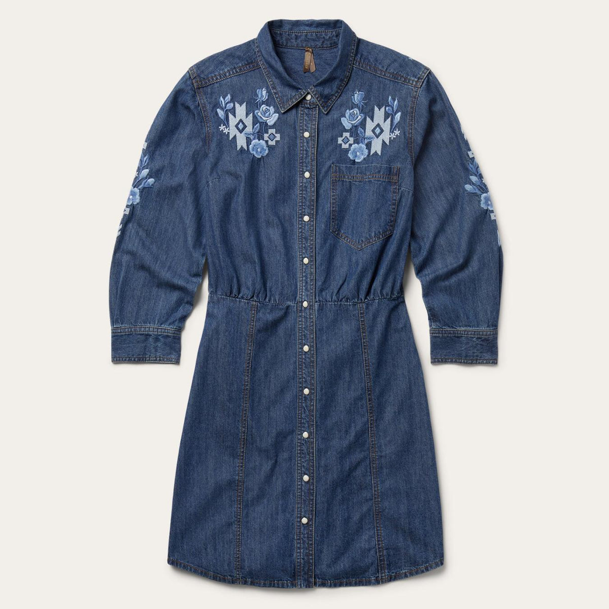 Women Shirt Dresses | Stetson Dark Blue Denim Shirt Dress Blue