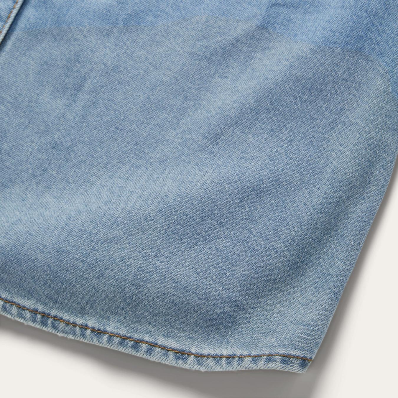 Women Shirt Dresses | Stetson Embroidered Denim Shirt Dress Blue