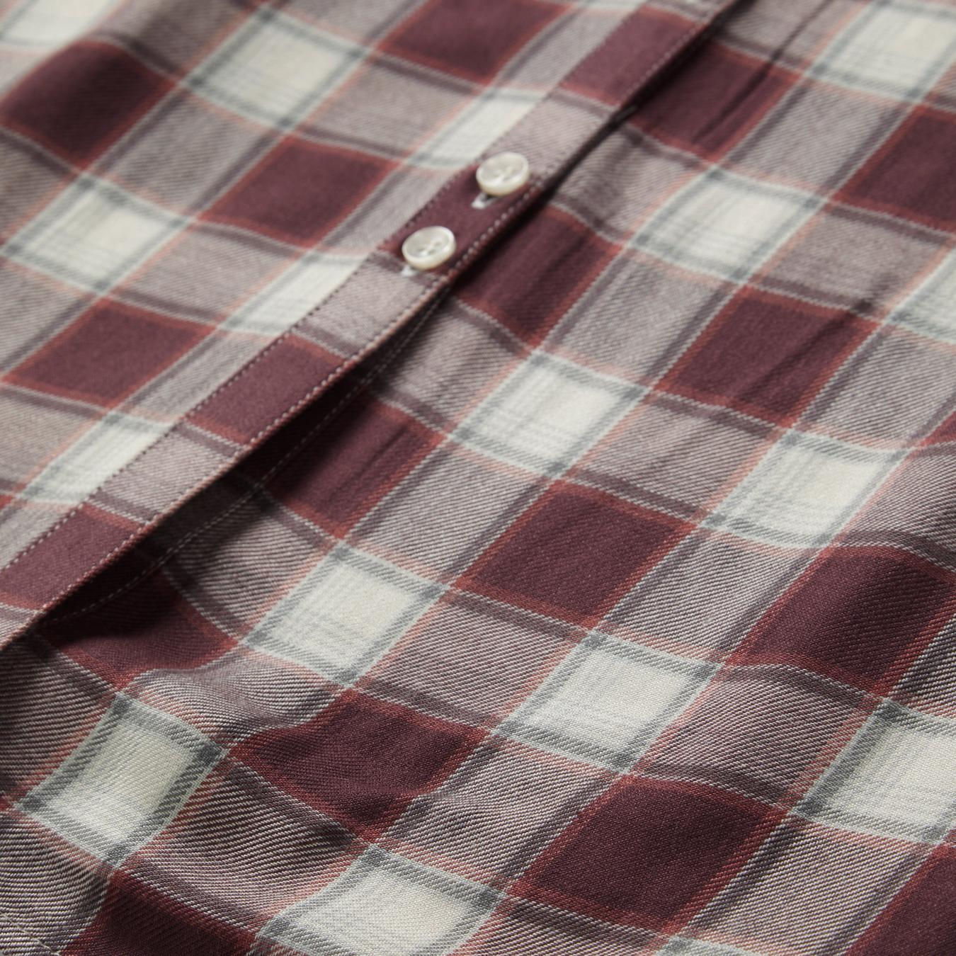 Women Shirt Dresses | Stetson Gaucho Plaid Prairie Shirt Dress Wine