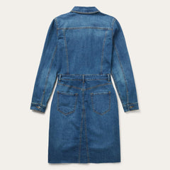 Women Shirt Dresses | Stetson Premium Denim Shirt Dress Blue
