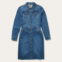 Women Shirt Dresses | Stetson Premium Denim Shirt Dress Blue