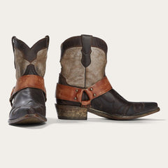 Women Shorties | Stetson Jade Harness Ankle Boot Brown