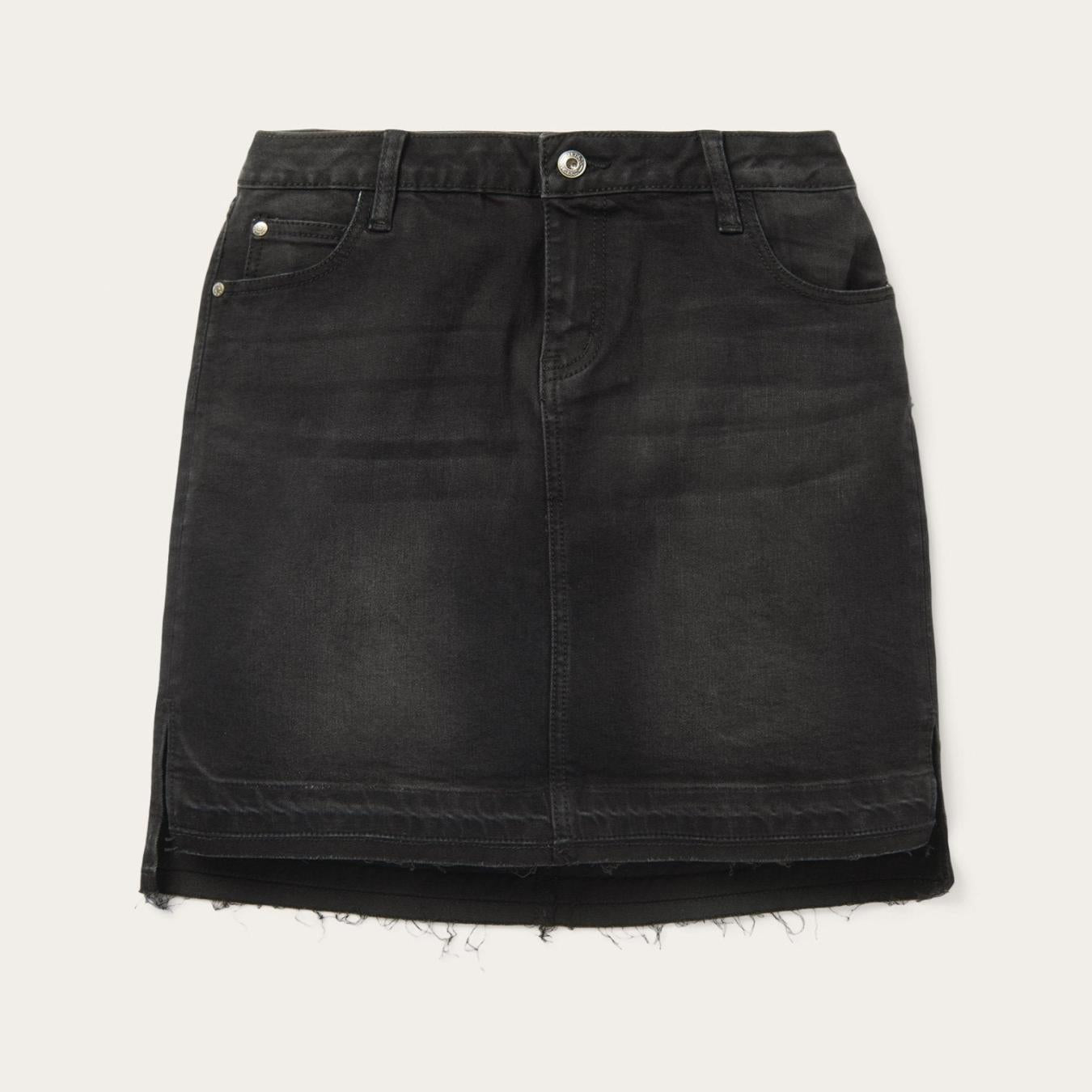 Women Skirts &amp; Shorts | Stetson Black Denim 5-Pocket Skirt Black