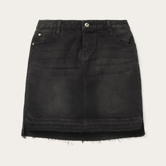 Women Skirts &amp; Shorts | Stetson Black Denim 5-Pocket Skirt Black