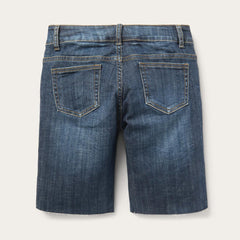 Women Skirts &amp; Shorts | Stetson Dark Wash Denim Shorts Blue