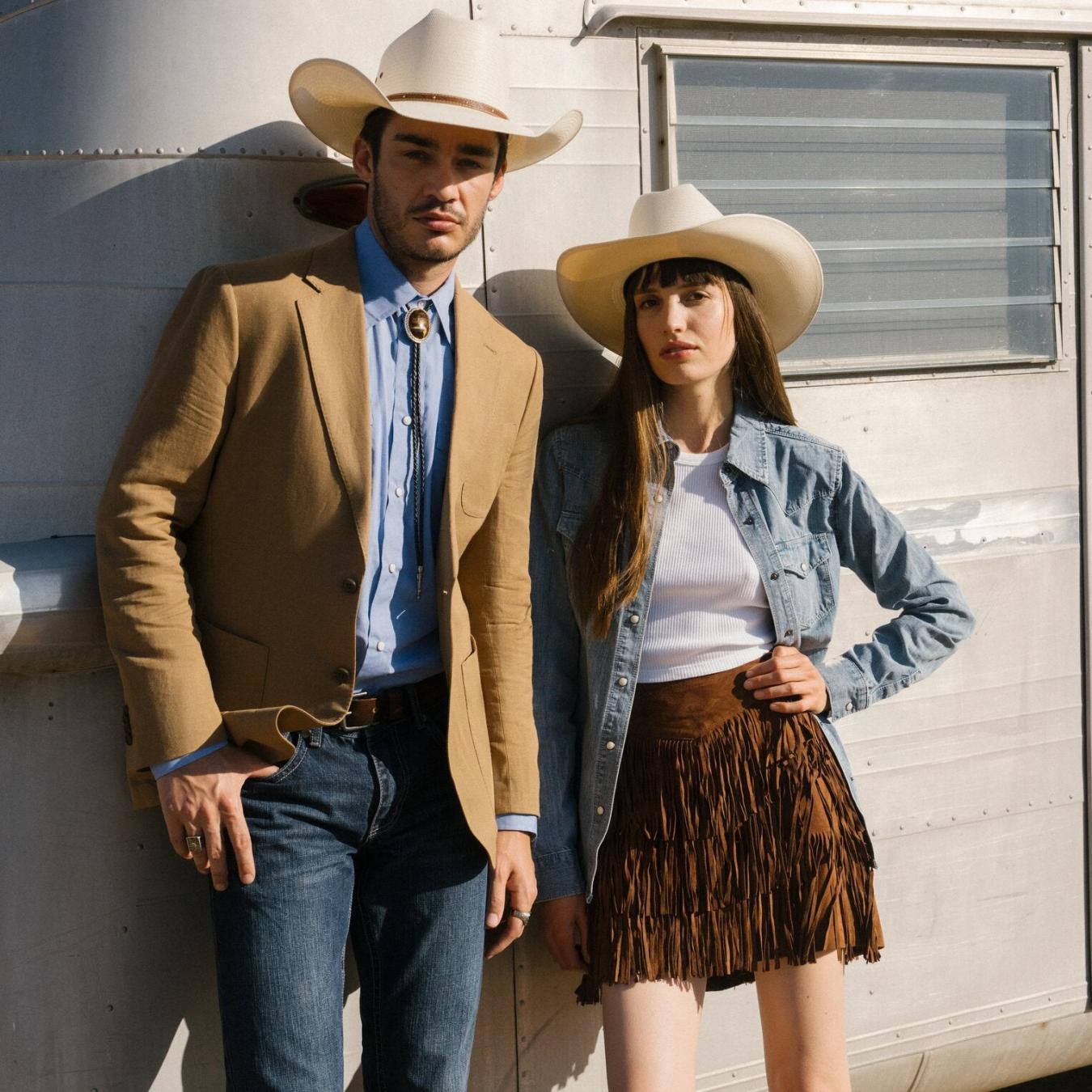 Women Skirts &amp; Shorts | Stetson Lamb Suede Fringe Mini Skirt Brown