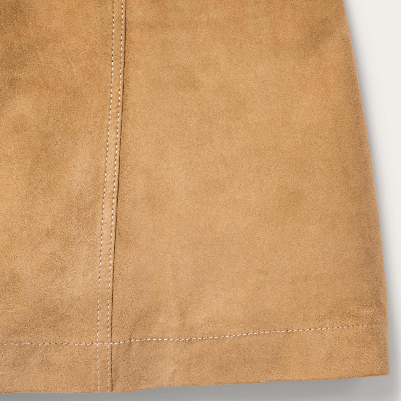 Women Skirts &amp; Shorts | Stetson Lamb Suede Gored Skirt Brown