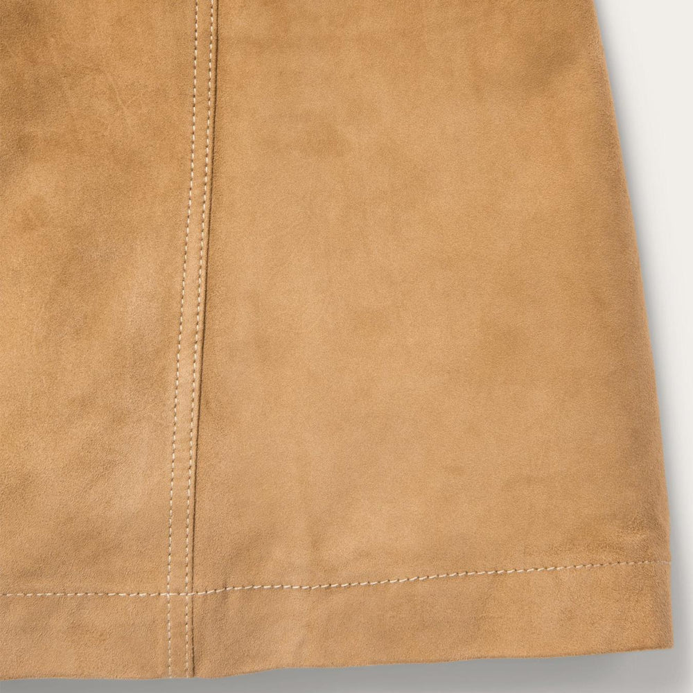 Women Skirts &amp; Shorts | Stetson Lamb Suede Gored Skirt Brown