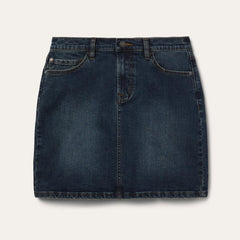 Women Skirts &amp; Shorts | Stetson Stretch Denim 5-Pocket Skirt Blue