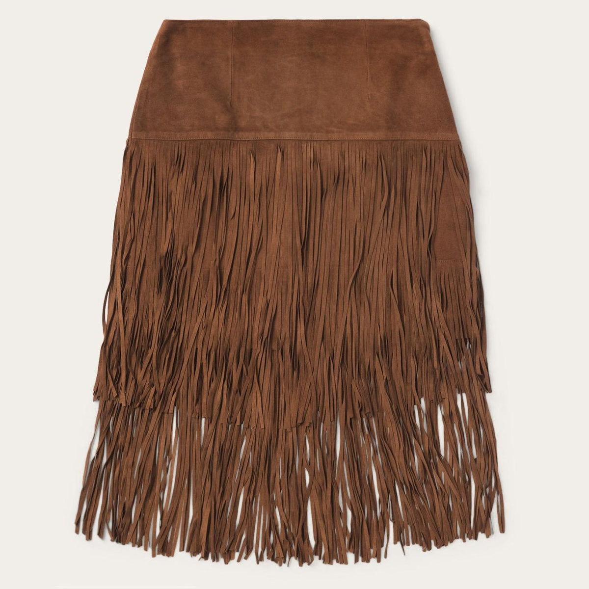 Women Skirts &amp; Shorts | Stetson Suede Fringed Skirt Brown