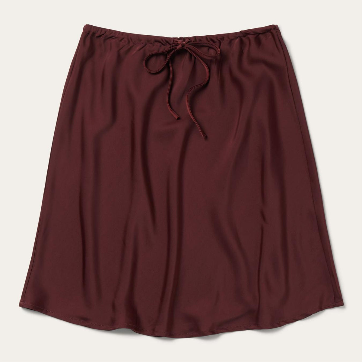 Women Skirts &amp; Shorts | Stetson Wine Satin Skirt Red