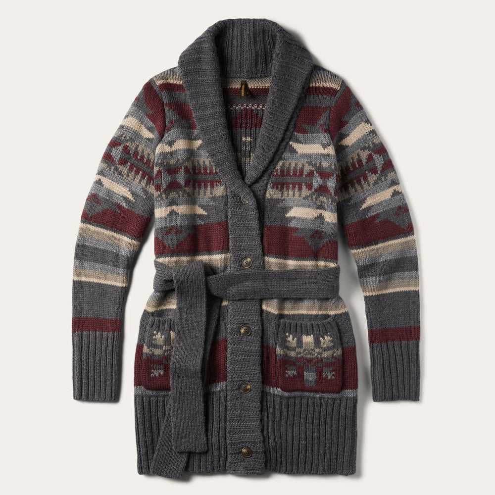 Women Sweaters | Stetson Aztec Belted Cardigan Multi