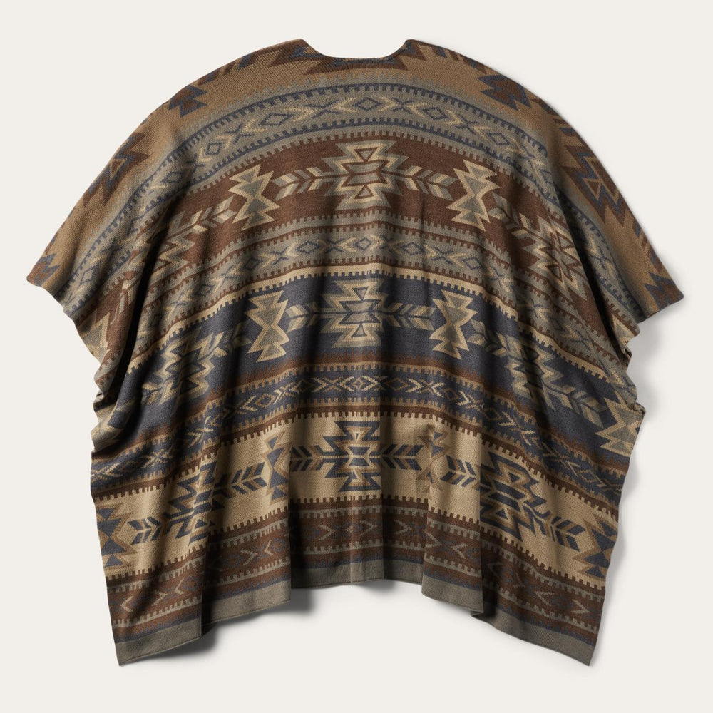 Women Sweaters | Stetson Aztec Print Sweater Poncho Multi