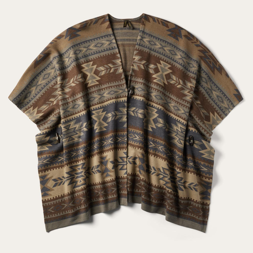 Women Sweaters | Stetson Aztec Print Sweater Poncho Multi
