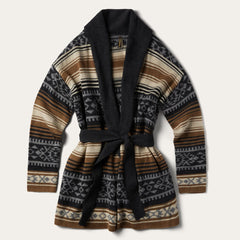Women Sweaters | Stetson Brown Serape Belted Cardigan Brown