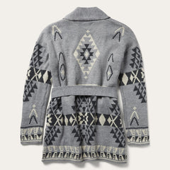 Women Sweaters | Stetson Chunky Knit Tie Sweater In Grey Grey