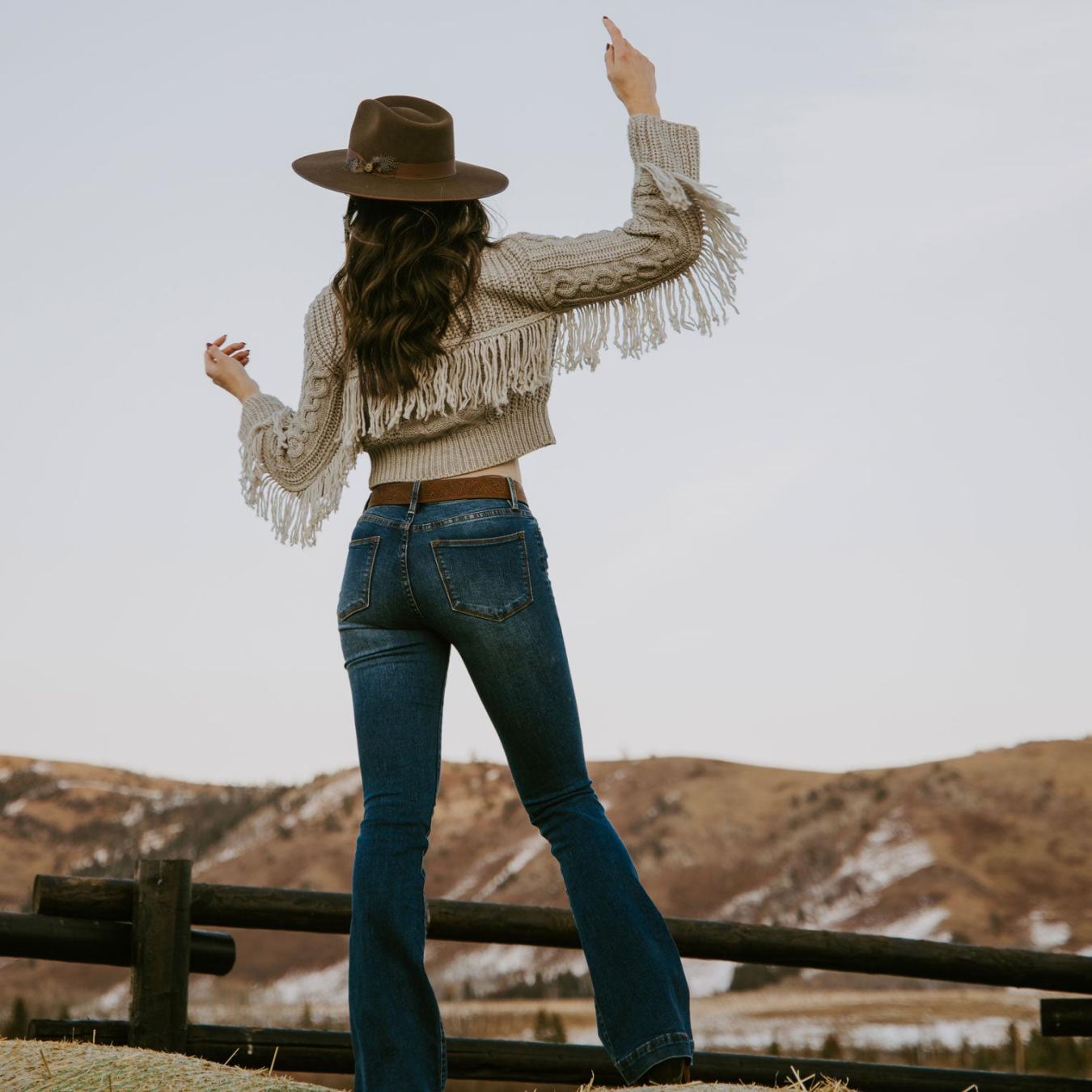 Women Sweaters | Stetson Cream Fringed Cardigan Tan