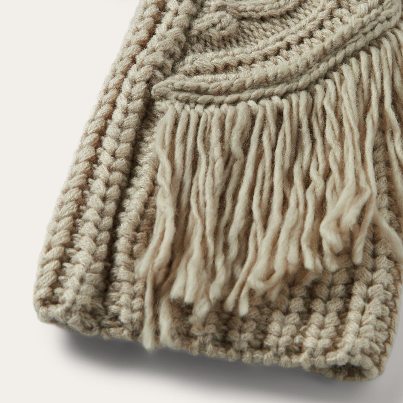 Women Sweaters | Stetson Cream Fringed Cardigan Tan