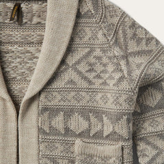 Women Sweaters | Stetson Cropped Shawl Collar Cardigan Brown