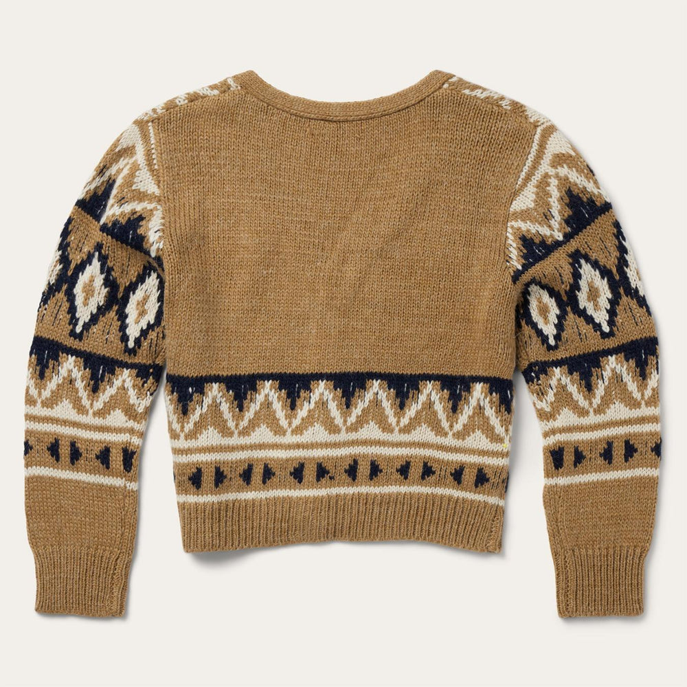 Women Sweaters | Stetson Gold Aztec Cardigan Yellow