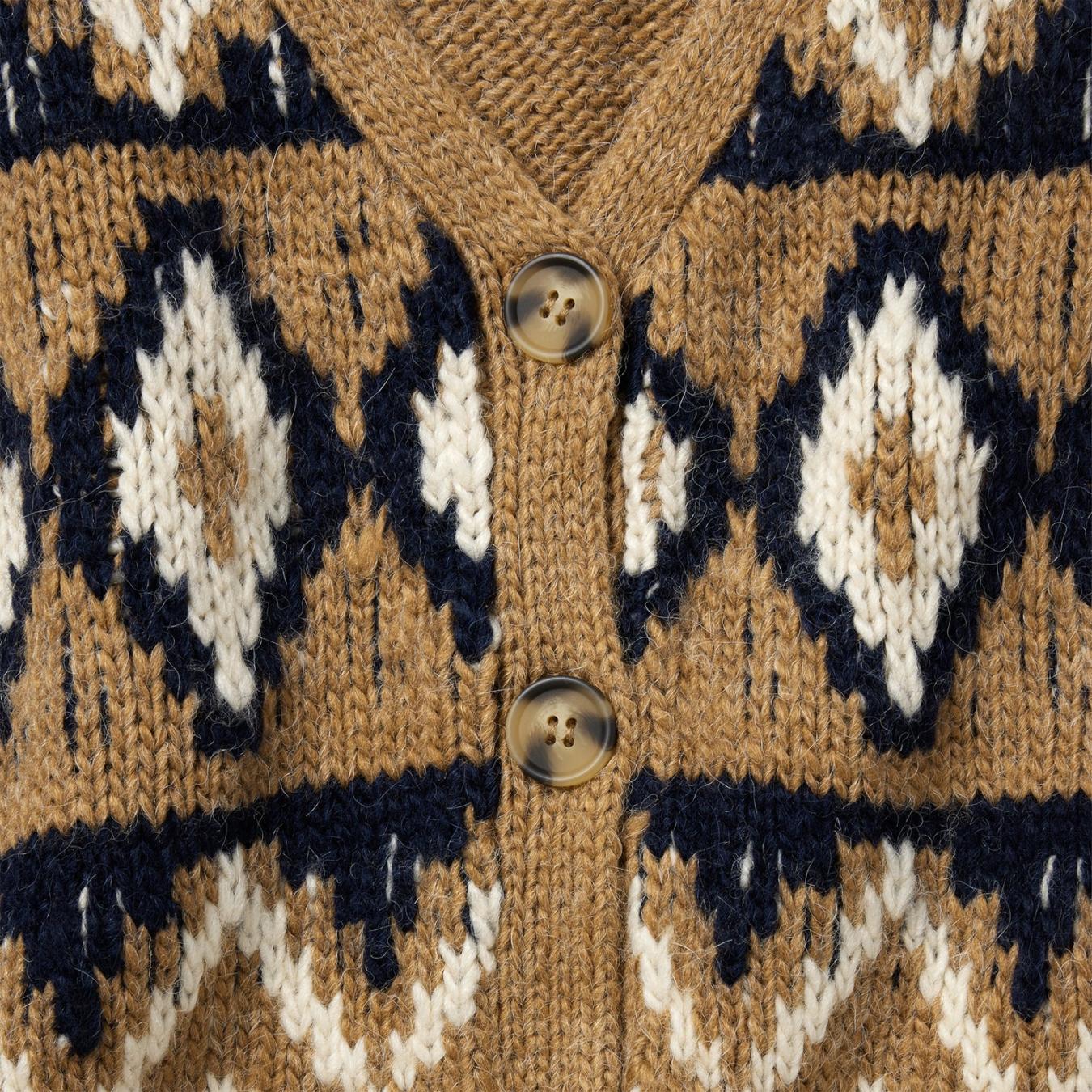 Women Sweaters | Stetson Gold Aztec Cardigan Yellow