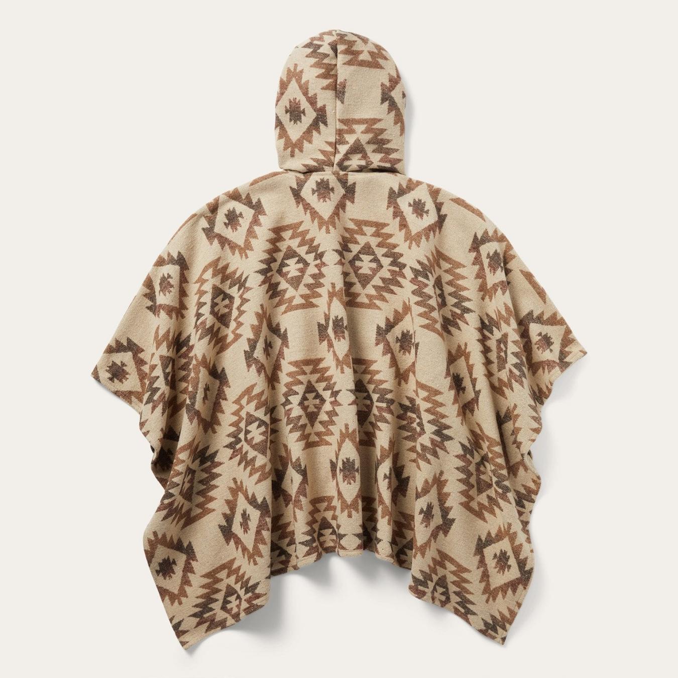 Women Sweaters | Stetson Tan Aztec Poncho Brown