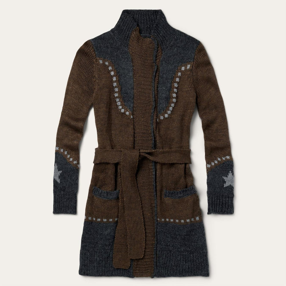 Women Sweaters | Stetson Vintage Steer Head Cardigan Brown