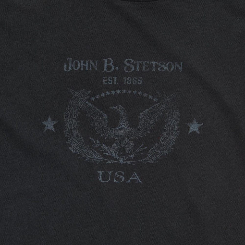 Women Tees | Stetson John B. Stetson Eagle Graphic Tee Black