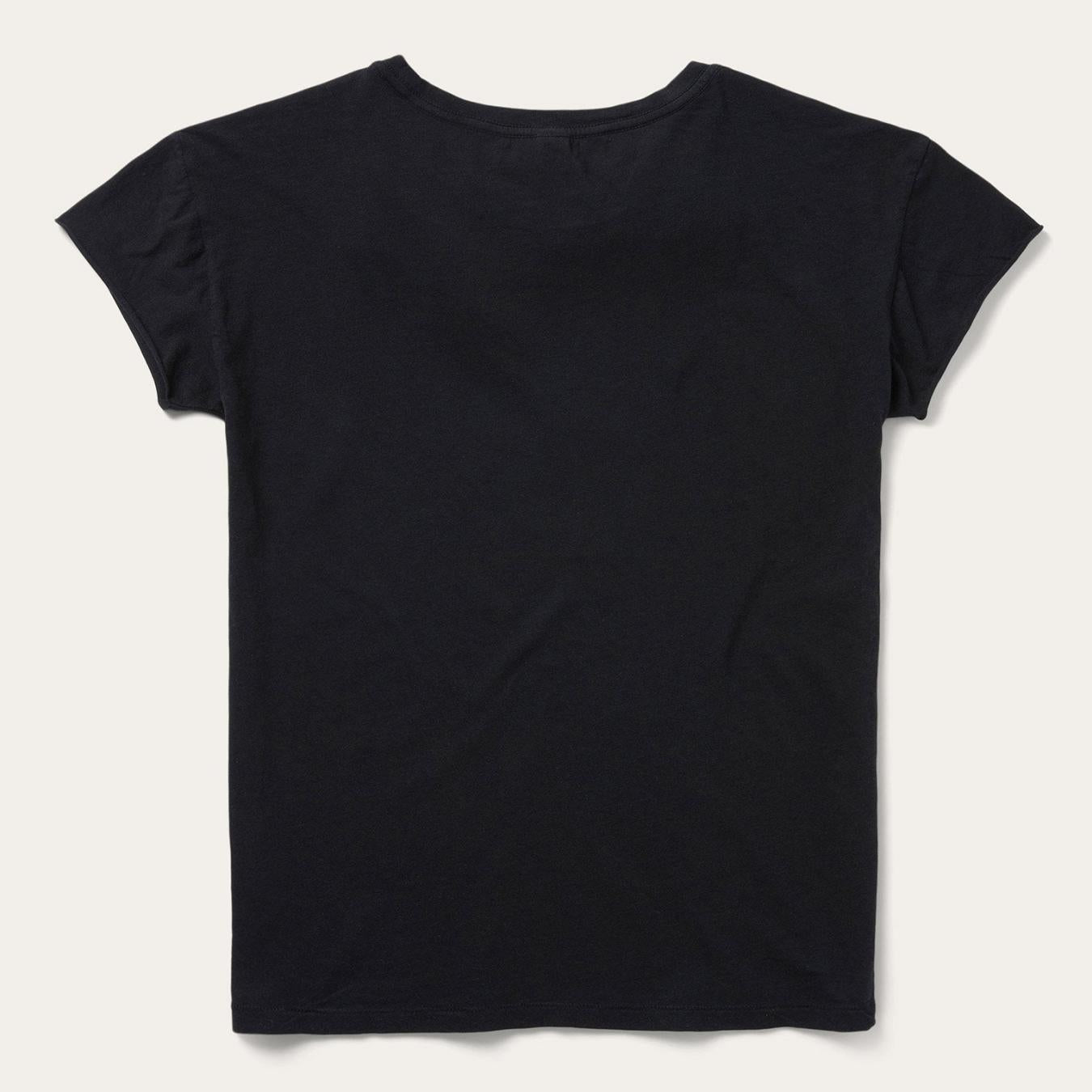 Women Tees | Stetson Sunset Saguaro Graphic Tee Black