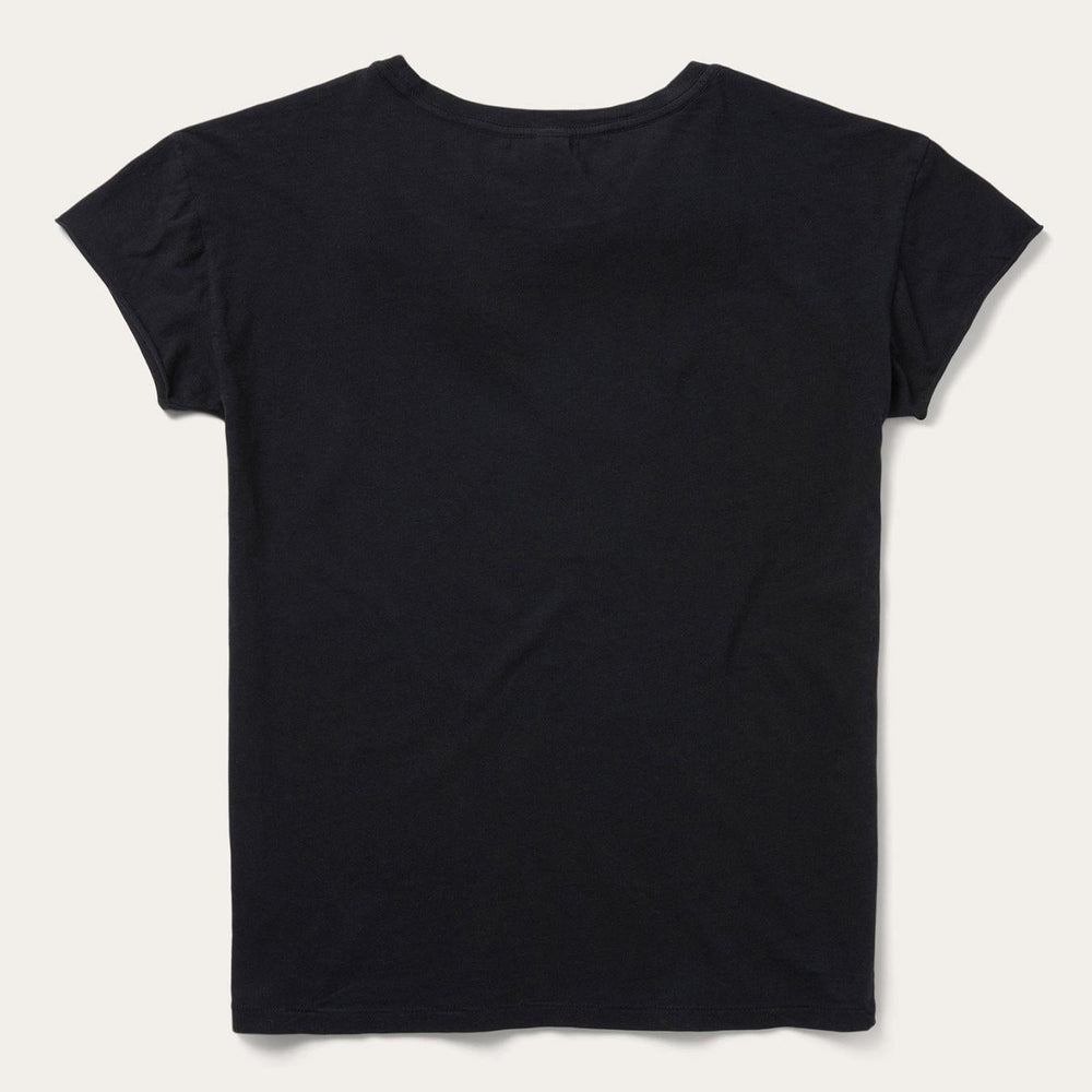 Women Tees | Stetson Sunset Saguaro Graphic Tee Black