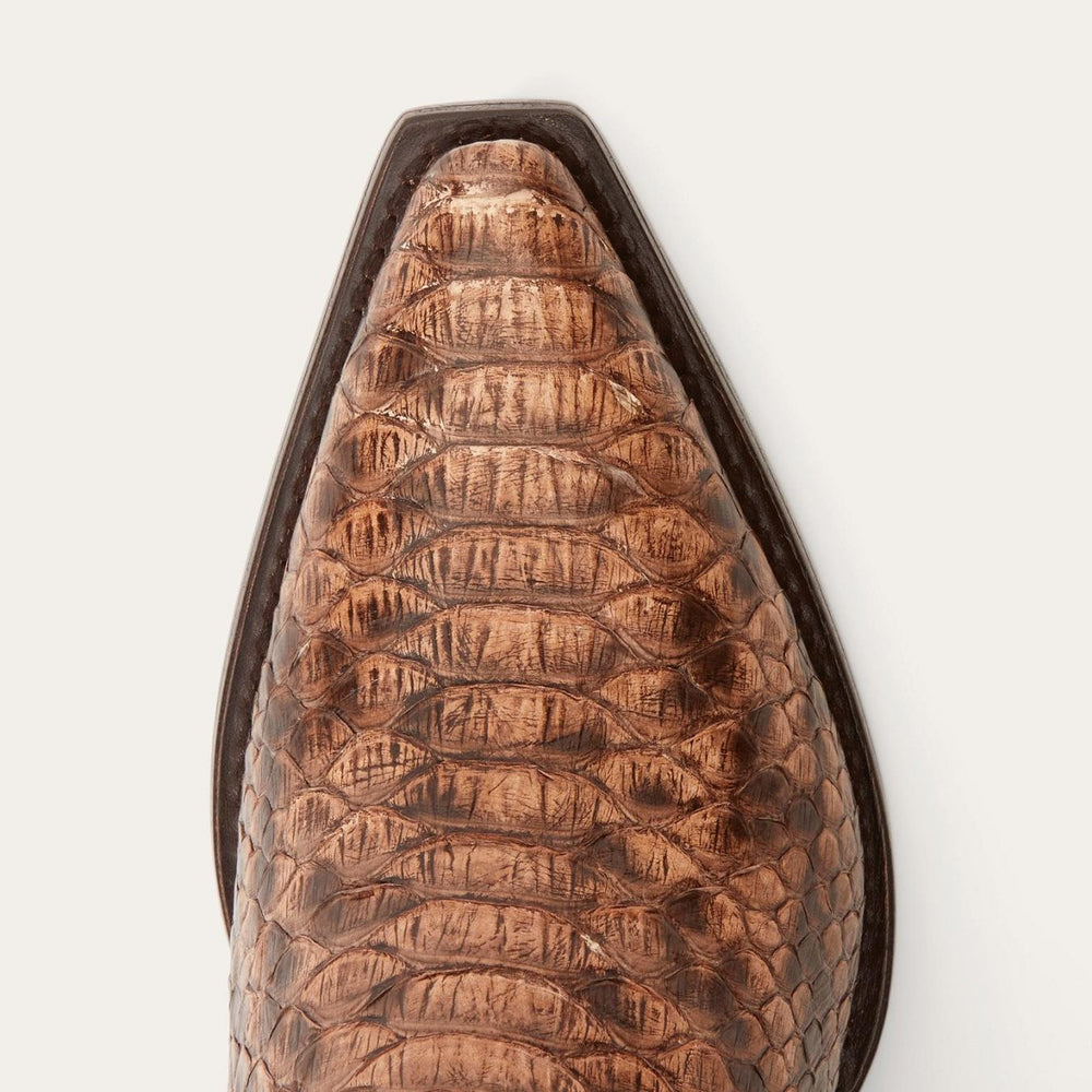 Women Western | Stetson Ember Python Snip Toe Boot Red
