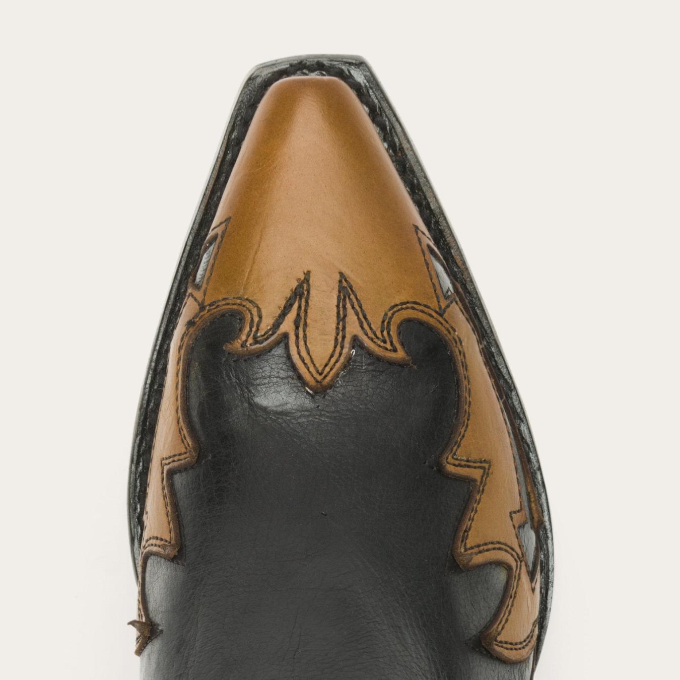 Women Western | Stetson Faye Cowgirl &amp; Horse Underlay Leather Boot Black