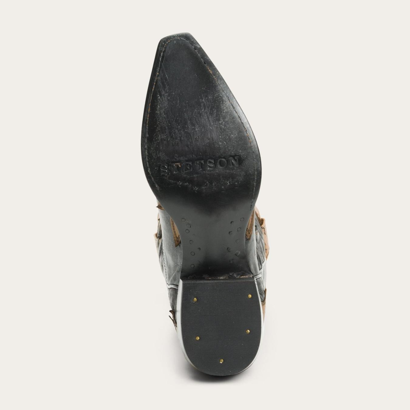 Women Western | Stetson Faye Cowgirl &amp; Horse Underlay Leather Boot Black