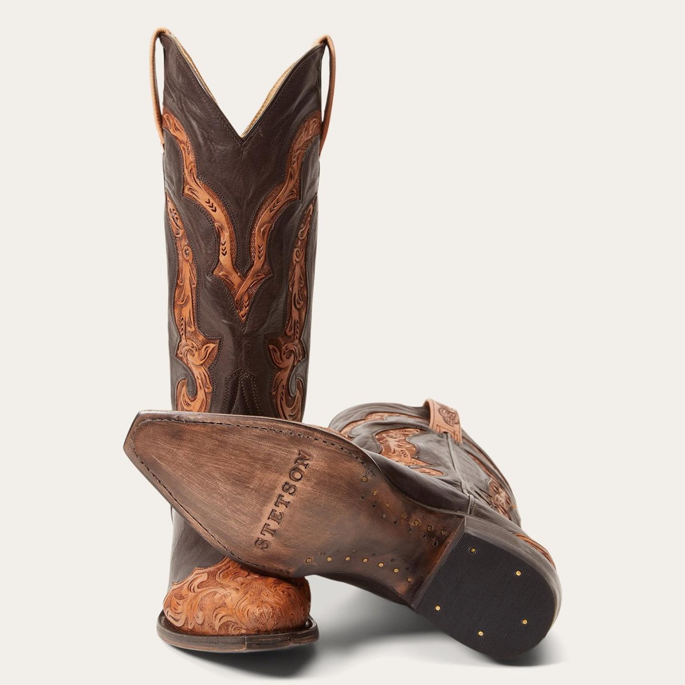 Women Western | Stetson Hartley Boots Brown
