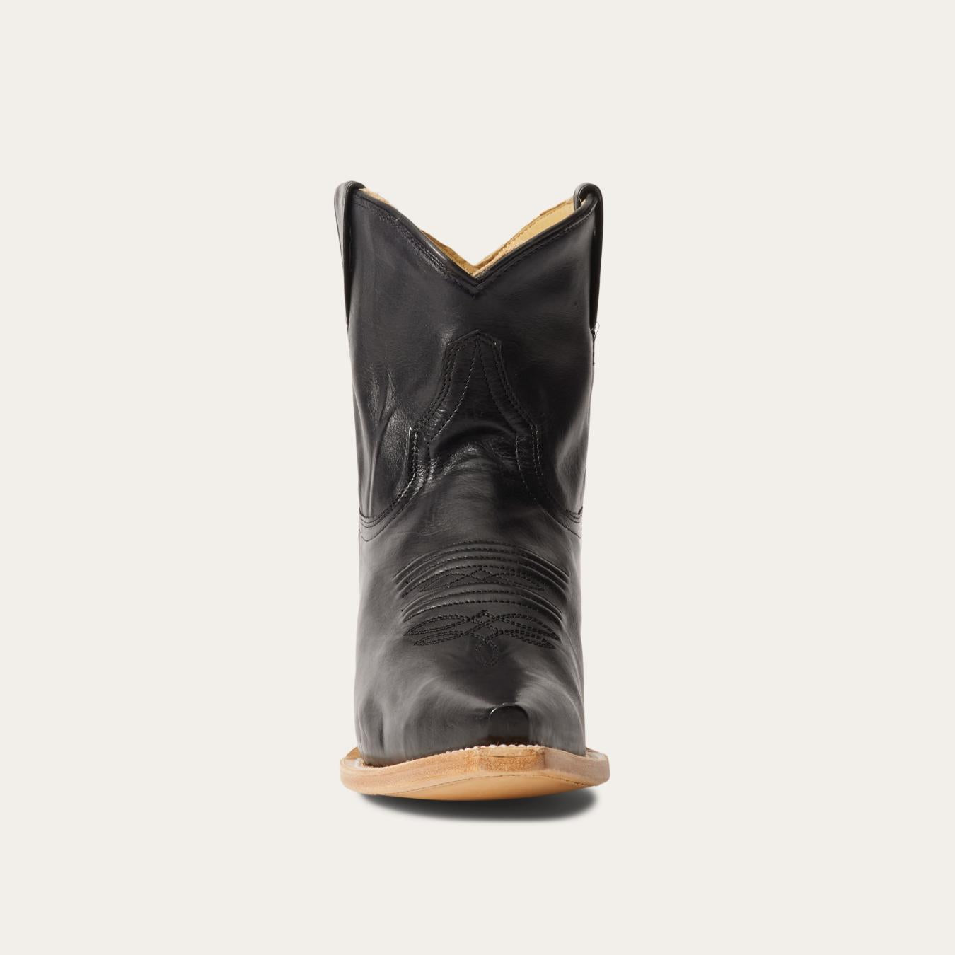 Women Western | Stetson Riley Shorty Boots Black