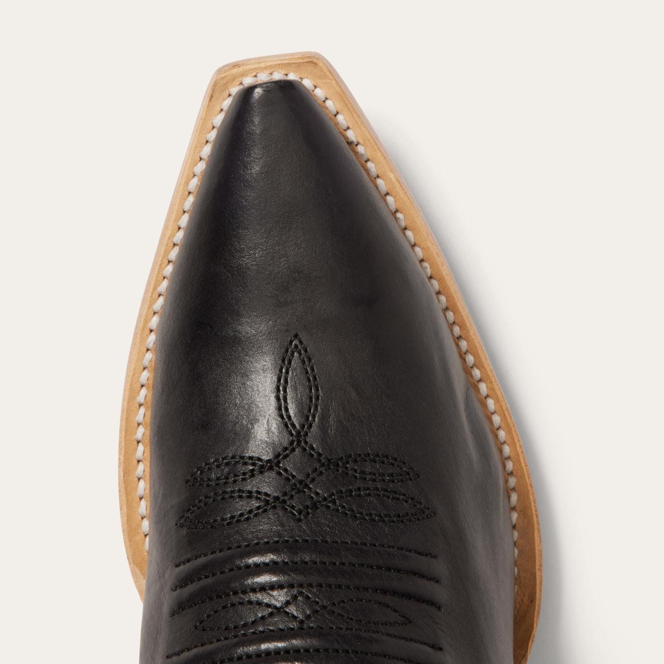 Women Western | Stetson Riley Shorty Boots Black